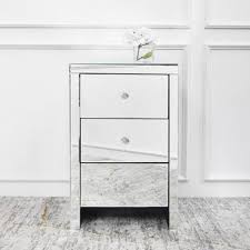 Buy the best and latest mirror storage on banggood.com offer the quality mirror storage on sale with worldwide free shipping. 3 Drawer Mirrored Side Table Nightstand Finnavenue Com Finn Avenue