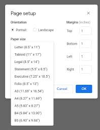 If you select manage custom sizes from the list, you can define a custom paper size; How To Change Paper Size In Google Docs Support Your Tech