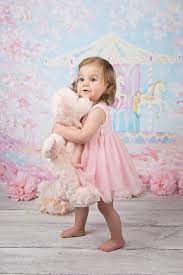 Adorable Kids Photos Spring Photo Ideas Carousel Pink Teddy Bear Carousel Photo Shoot Spring Mini Ph Girl Photo Shoots Baby Girl Photos Toddler Photoshoot