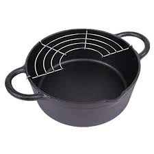 Cast Iron Deep Fryer Household Small Fryer Thick Mini Gas Stove Induction Cooker Uncoated Non Stick Cooking Pot 2 4l Gas Stove Cooking Pot Cast Iron