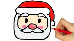13 steps to draw a santa claus. How To Draw Santa Claus Kawaii Youtube