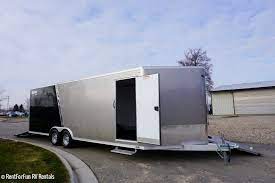 No matter what your hauling need is, we have the solution. 24 Ultra Light Aluminum Enclosed Trailer Rental All Purpose Car Hauler Snowmobile Rzr Or Off Road Trailer