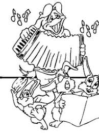 Coloriage Animaux Et Instruments De Musique A Imprimer Page 1