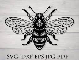 Download Bumble Bee Svg Bee Svg Mandala Bee Svg Mandala Svg Bee Art Bee Animal Drawings