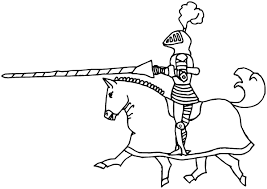 Medieval knight on horse drawing. Medieval Knight On Horse Vector Free File Download Now