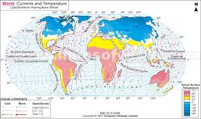 What is the hottest place on earth? World Map Currents And Temperature In Jan