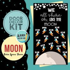 Check out our 27 old door outdoor decor ideas and find a few new ideas for your yard and garden. Door Decoration The Moon Kit By Learn With Us Tpt