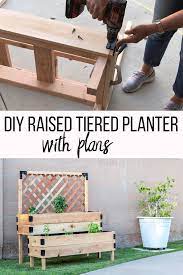 Diy Tiered Raised Garden Bed Videotutorial And Plans Video Raised Garden Beds Diy Diy Garden Furniture Raised Garden Beds