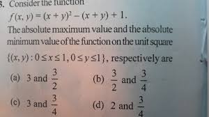 Find the maximum / minimum absolute values with formulas. To Find The Maximum And Minimum Value Of F Over Square Mathematics Stack Exchange