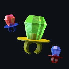 3d Ring Pop Candy Model Turbosquid 1294715