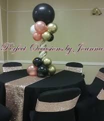 Black Rose Gold White And Chrome Gold Rose Gold Party Decor Black And White Party Decorations Rose Gold Party