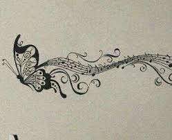 Musical Butterfly Music Tattoos Butterfly Music Music Notes Tattoo
