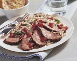 When the butter foam subsides, add the steak. Beef Top Sirloin Steak With Asparagus Tomato Orzo American Heart Association Recipes
