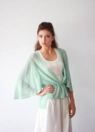 Light Linen Wrap Cardigan Knitted Summer Sweater Loose Fit Etsy