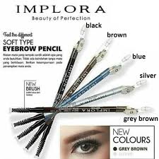 Implora Pensil Alis Dengan Spoolie Dan Serutan Celak Eyebrow Pencil Ori Bpom Shopee Indonesia