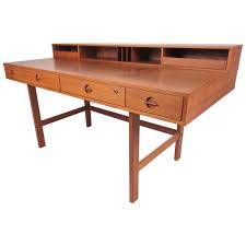 Peter lovig nielsen danish modern teak flip top desk. Danish Modern Flip Top Desk By Jens Quistgaard At 1stdibs