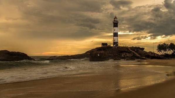 Kaup Beach and Lighthouse