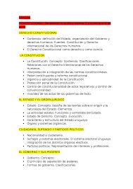 Programa Primer Ano De Facultad De Derecho Docsity