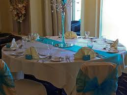 Turquoise Table Setting Str Turquoise Table Silver Wedding Decorations Table Wedding Decorations Table Settings