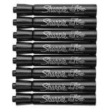 Sharpie Flip Chart Marker Bullet Tip Black 8 Per Card San1760445