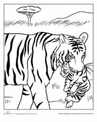 Cute baby tiger coloring pages. Pin On Printables