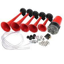 Waverspeed 12v trumpet air horn musical dixie horn dukes of hazzard 125db. 125db Car Truck Musical Air Horn Dukes Of Hazzard General With With 5 Red Dixie Trumpet 12v Air Horns Fit For Car Truck Boat Musical Air Horn Air Hornair Horn Dukes Aliexpress