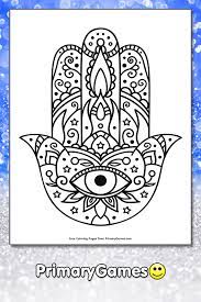 Primarygames is the fun place to learn and play! Hamsa Hand Coloring Page Free Printable Pdf From Primarygames