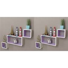 Compare prices on popular products in home storage. Wall Cube Shelves 6 Pcs White And Purple