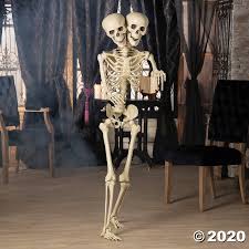 Two Headed Life Size Posable Skeleton Halloween Decoration Halloween Skeleton Decorations Halloween Skeletons Posable Skeleton