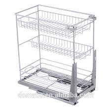 Kitchen Cabinet Metal Wire 3 Tiers Drawer Basket Soft Closing Slide Find Complete Details Abou Kitchen Basket Storage Kitchen Cabinet Storage Storage Baskets