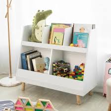 simpletrade boekenkast opbergkast voor kinderen 5 compartimenten massief regal kinder bucherregal kinder kinderbuch aufbewahrung