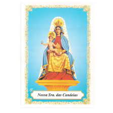 Nossa senhora das candeias é a santa padroeira das ilhas canárias, sob o nome de nossa senhora da candelária. Santinho De Papel