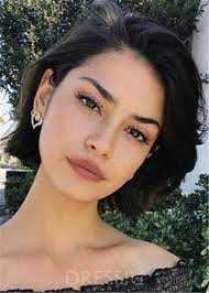 Hair Material Human Hair Length 12 Inches Hair Texture Natural Straight Cap Construction Capless Den Face Shape Hairstyles Hair Styles Short Curly Haircuts