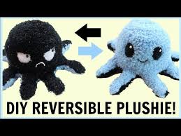I like button eyes low on the head, makes it seem less cartoonish. Diy Reversible Octopus Plushie Inspired By Teeturtle Youtube