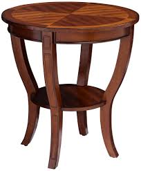 Universal Lighting And Decor Patterson Ii Americana Cherry Round Wood End Table Wood End Tables Table End Tables