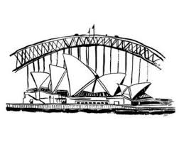The Simple Yet Effective Different Pen Line Weights Is What Makes This Drawing Looks So Detailed With The Australia Art Print Australia Tattoo Sydney Skyline