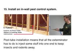 The original tubes in the wall® system, is a network of perforated tubes that runs throughout designated walls of a home, creating a when hi tech pest defense services your home, the technician will inject distribution lines inside the walls with pest control materials limiting. In Wall Pest Control System