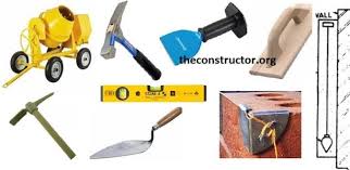 Ideal for leveling or compacting dirt and other materials ; 40 Construction Tools List With Images For Building Construction