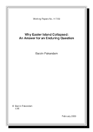 Pdf Why Easter Island Collapsed An Answer For An Enduring Question Ariel Pakarati Academia Edu