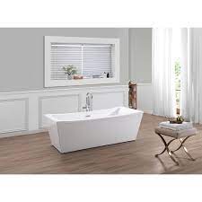Maybe you would like to learn more about one of these? Ove Decors Terra 70 In Acrylic Double Slipper Flatbottom Non Whirlpool Center Drain Bathtub In White Terra 70 The Home Depot