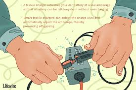 How to charge a battery an average car battery has a capacity of around 48 amp hours which means that, fully charged, it delivers 1 amp for 48 hours, 2 amps for 24 hours, 8 amps for 6 hours and so on. What Is A Trickle Charger
