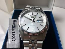 Nib Seiko Snxj89 Mens Watch Silver Datejust Oyster Automatic Watch Rare Ebay