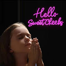 Amazon.com: Hello Sweet Cheeks Neon Sign Led Bathroom Decorative Neon  Lights, Art Wall Decor Sign for Shelf Toilet Restroom Home Apartment  Tabletop Desk Decor(pink) : Tools & Home Improvement