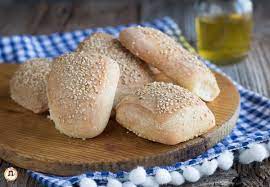 Ricetta panini con semi di sesamo, composizione: Bocconcini Di Pane Al Sesamo Impasto Croccante Con 1 Gr Di Lievito