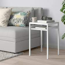 Gray end & side tables. Nyboda Side Table W Reversible Table Top Light Grey Concrete Effect White 40x40x60 Cm Ikea