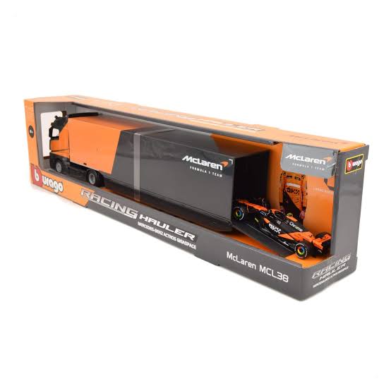 Bburago 1/43 Mclaren #4 Racing Hauler Lando Norris
