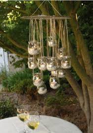 Lampion Bougie Forme Lustre A Faire Avec Pot Verre De Recup Chandelier A Faire Soi Meme Pot En Verre Lampion