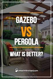 Gazebo Vs Pergola What Is Better Backyard Structures Gazebo Backyard Gazebo