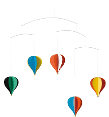 Hanging mobile design ideas, if you need an idea to cheer up a bedroom or add interest and charm in a corner somewhere, a hanging mobile may be just the ticket. Balloon Five Mobile Balloon Mobile Hot Air Balloon Mobile Hanging Mobiles