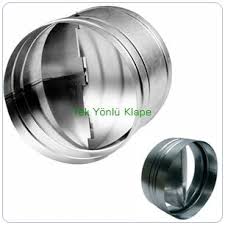 Tyk Tek Yonlu Metal Yayli Klape Metal Duvar